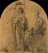 Jacques-Louis  David, Napoleon Holding Josephine-s Crown